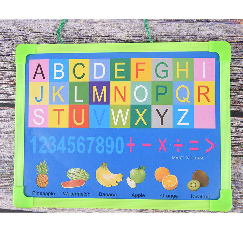 kid whiteboard dry wipe board mini drawing small hanging board with marker.l8