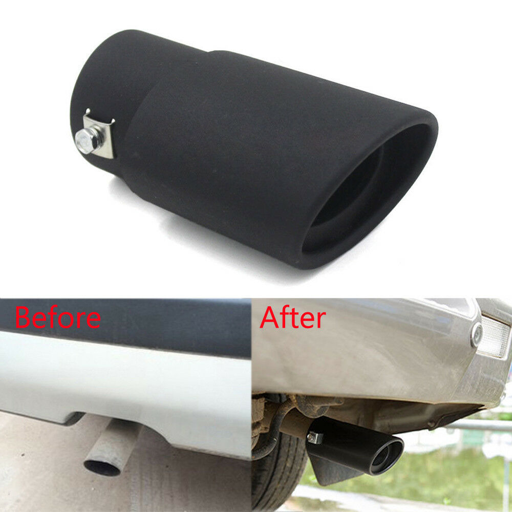 DIY 63MM Stainless Steel Car SUV Exhaust Pipe Tip Tail Muffler Cover Car Styling