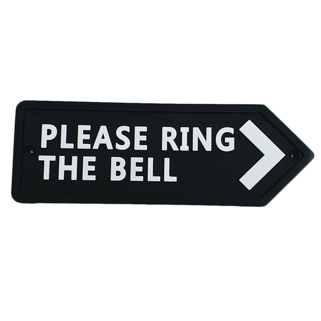 Flexible PVC Door Reminding Yard Sign In/Outdoor Beach PLEASE RING THE BELL
