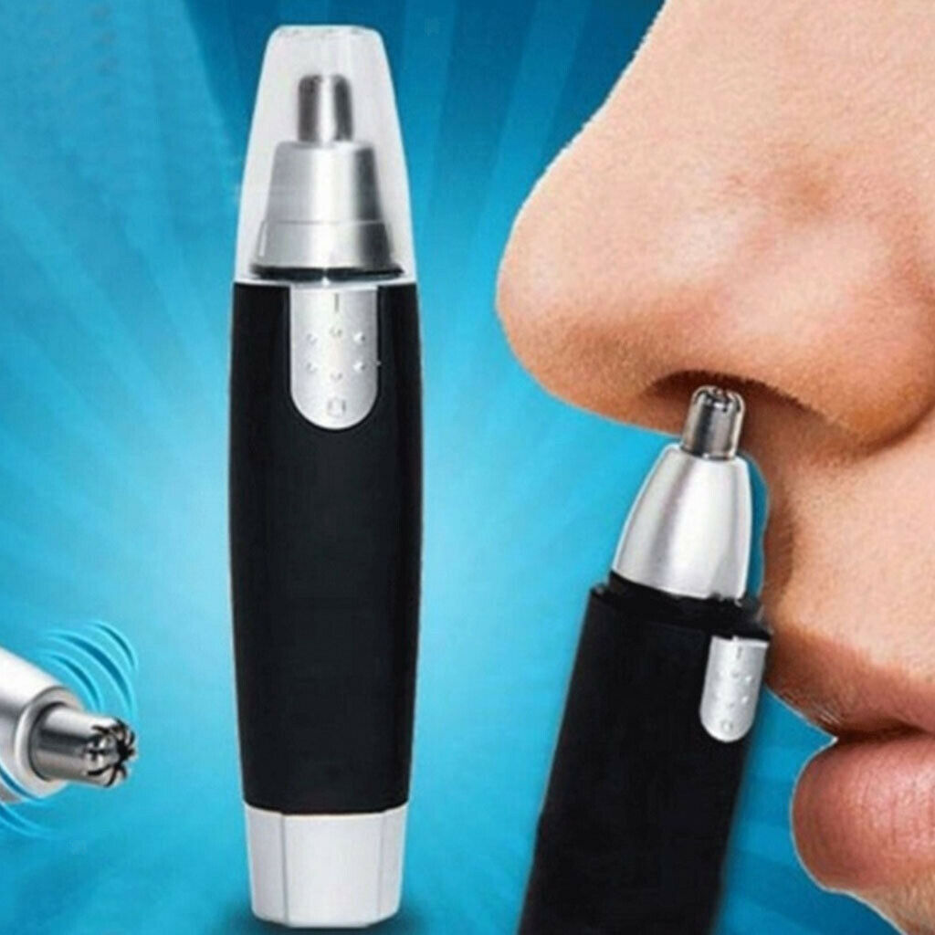 2Pcs Durable Electric Ear and Nose Hair Trimmer Shaver Clipper Remover Tools