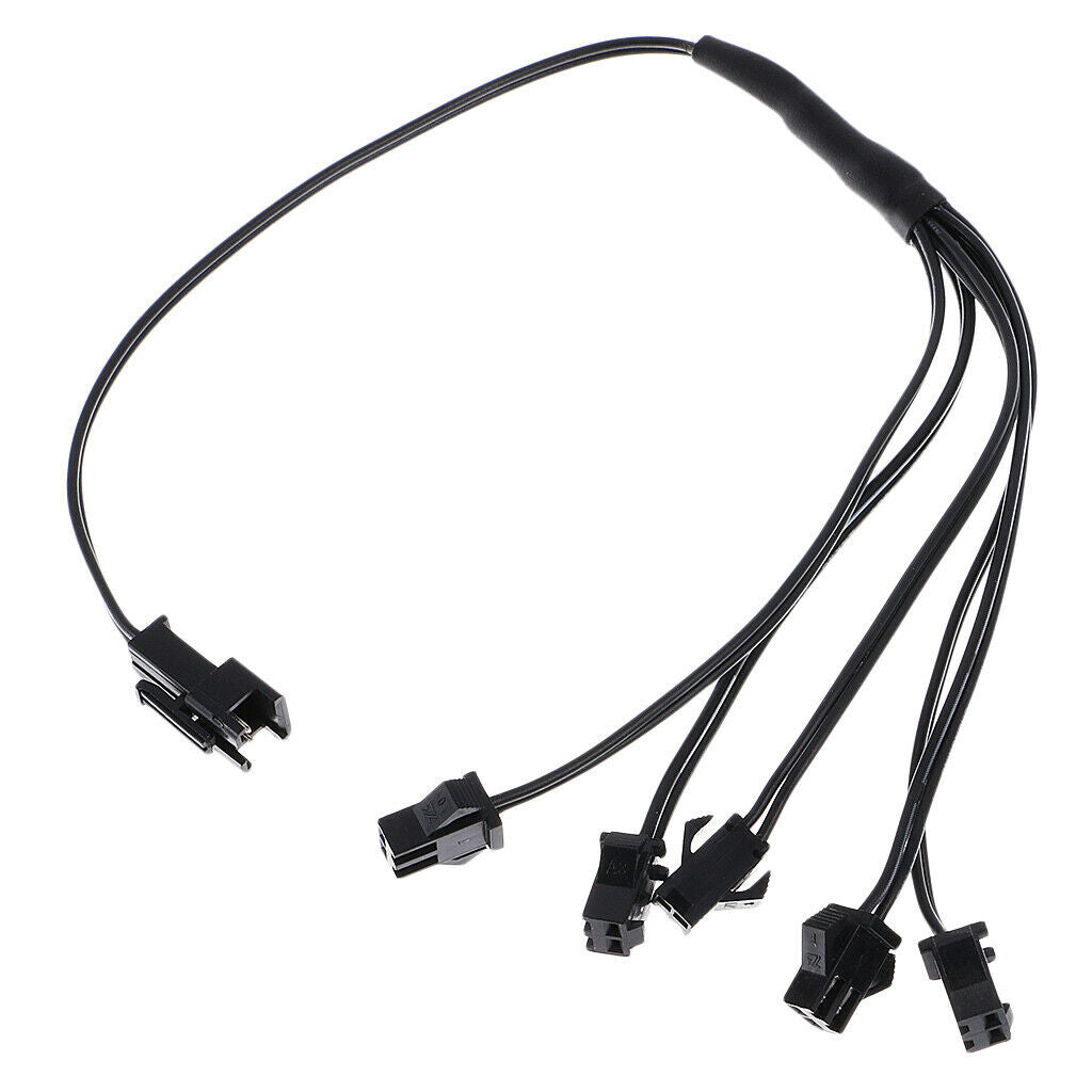 Set Of 2, 4 & 5 In 1 Splitter Cable For EL Wire Neon Strip Light