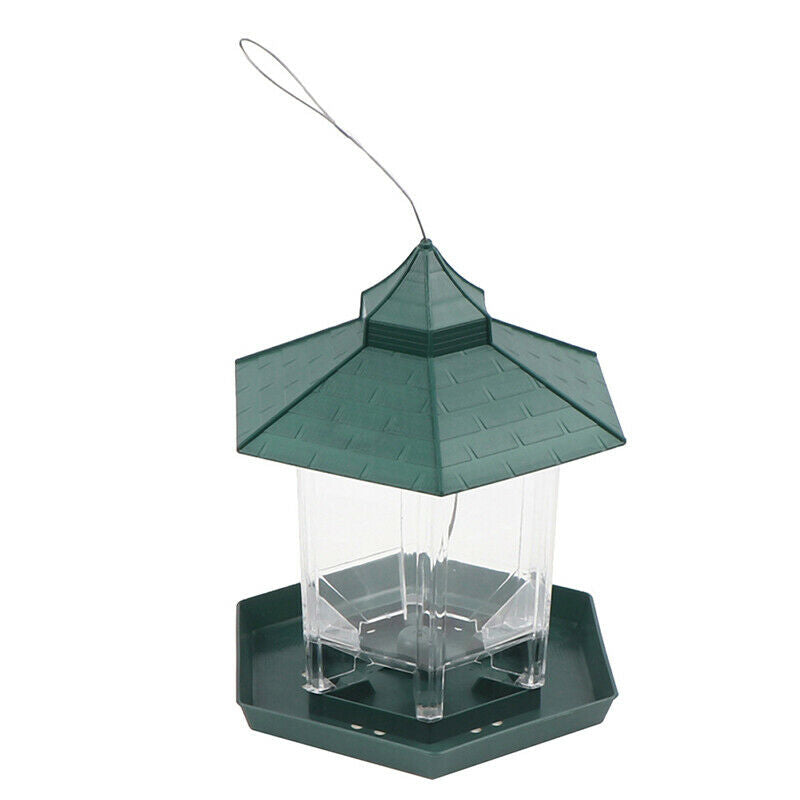 Waterproof Hanging Gazebo Bird Feeder Villa Outdoor Feeding For Garden DecoS.DD