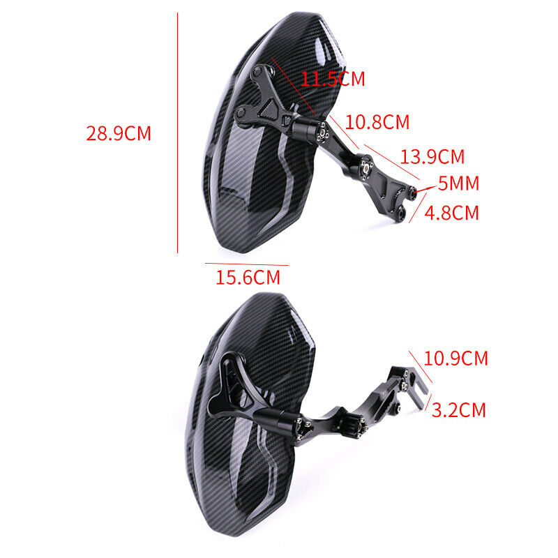 Motorcycle Scooter Bike Fender Mudguard Splash Guard Extend Fender Bracket Kit