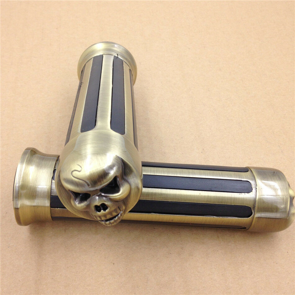 Spike 1" Handlebar Grip for Harly FLHR Road King Models Softail Springer Bronze