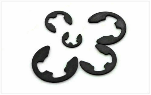 300pcs E-Clip Assortment Kit Set Black Oxide Finish Retaining Ring Circlip