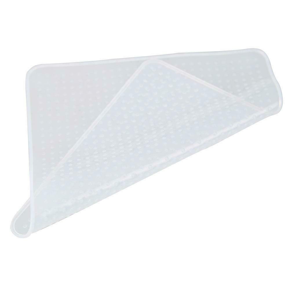 4pcs Multi-function Silicone Stretch Cling Film Saran Wrap Seal Bowl Cover @
