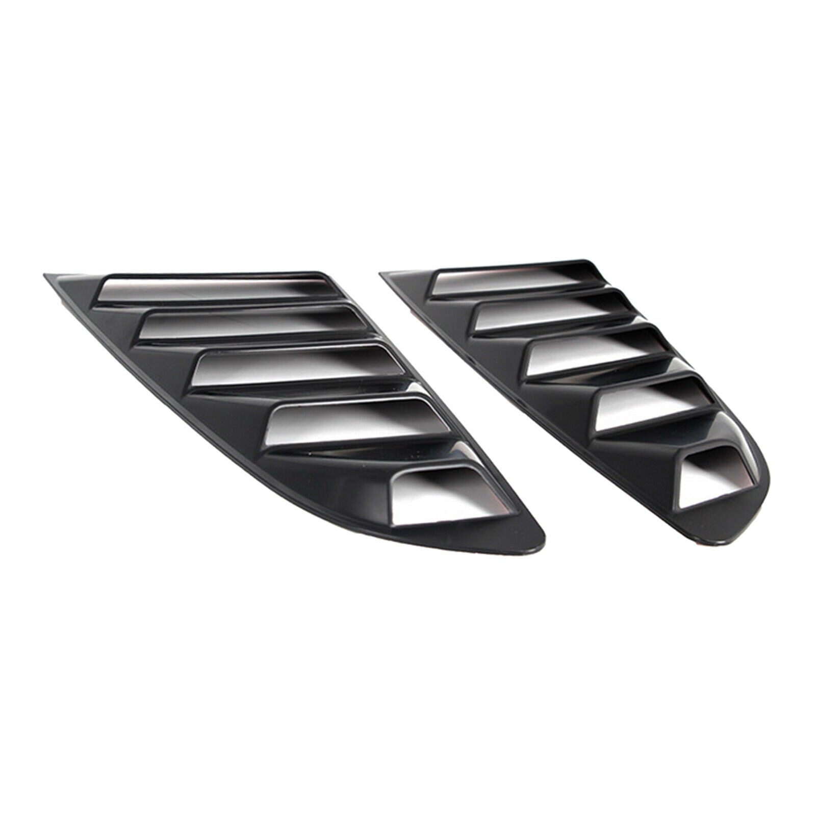 ABS Rear Quarter Side Window Scoop Louvers for Ford Mustang Decoration