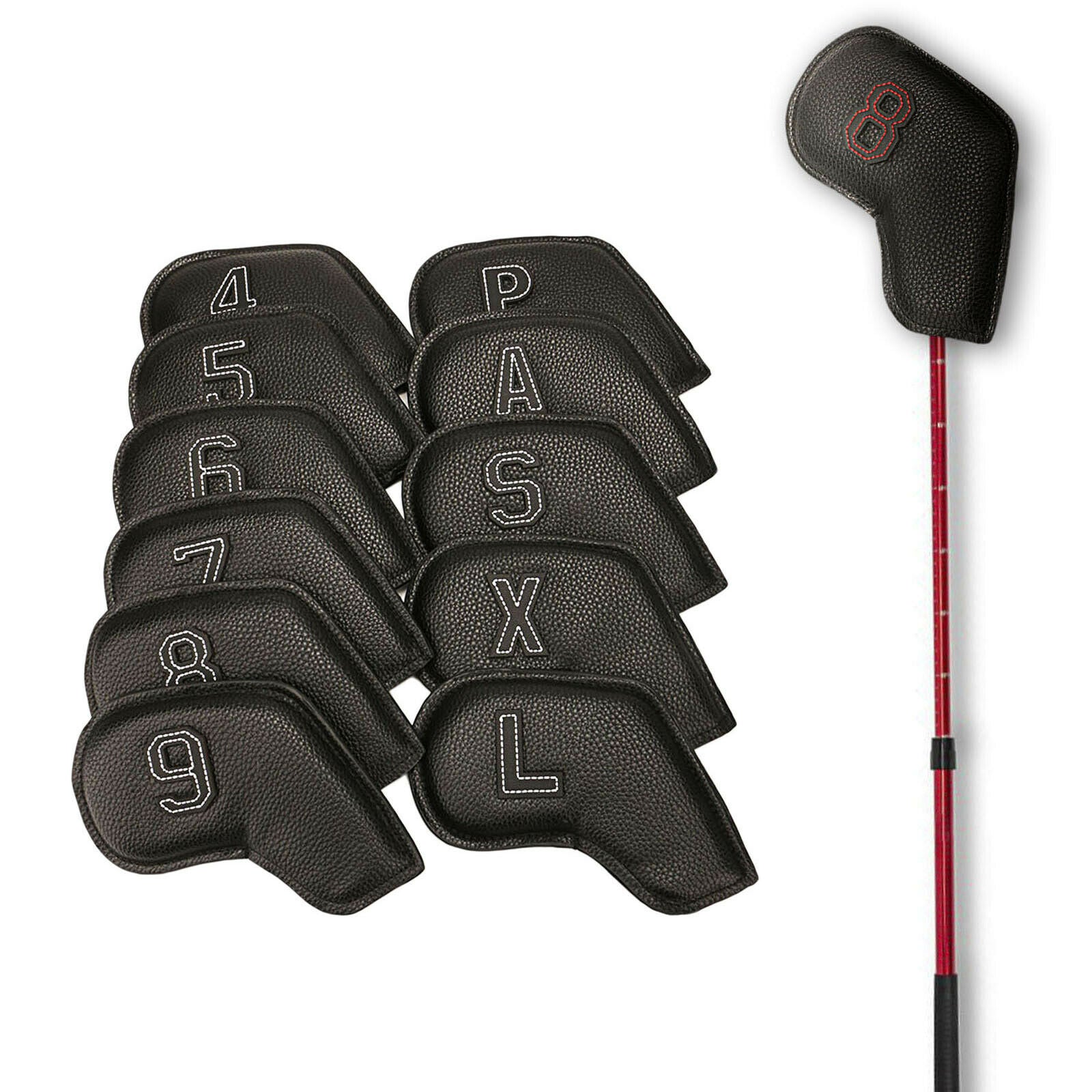 11pcs Waterproof Golf Club Iron Head Cover Protection Headcover Universal