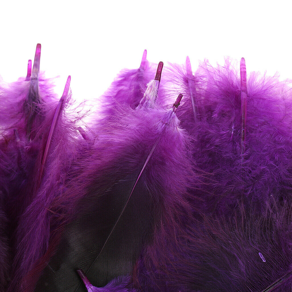 Prettyia 50pcs Beautiful Rooster Feathers 12-18cm / 5-7inch Purple