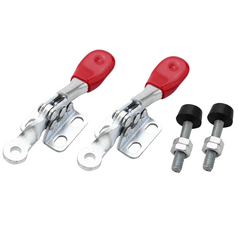 4 PCS 60 Lbs Antislip Covered Hand Tool Toggle Clamp Horizontal Clamp 201A D4PP3