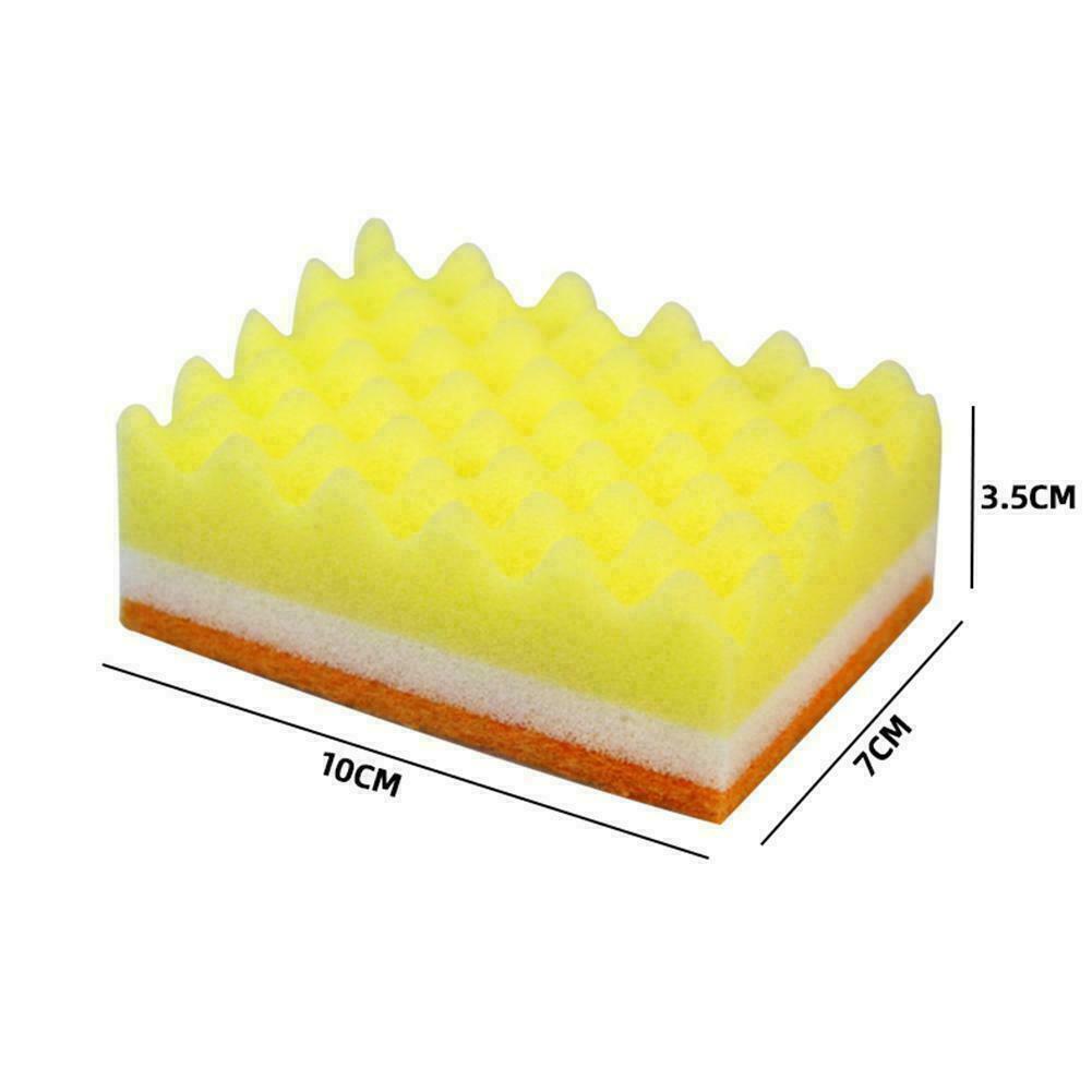 1xSponge Brush Dish Washing Cleaning Kitchen Pad Soap Tool Cleaner Y1V7