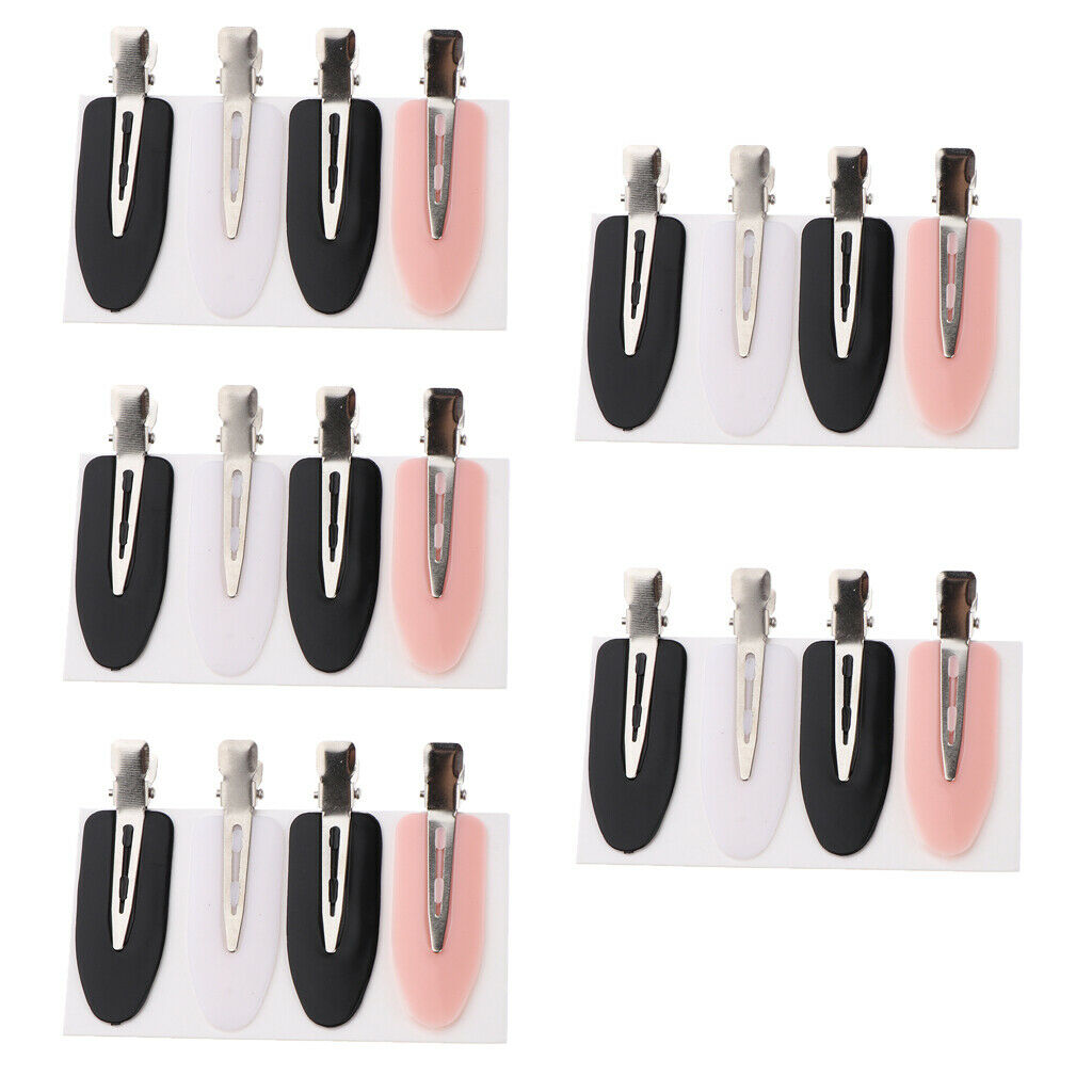 20 Pieces Durable No Bend Hair Clips No Mark Headwear Hairstyle Waves Clamps