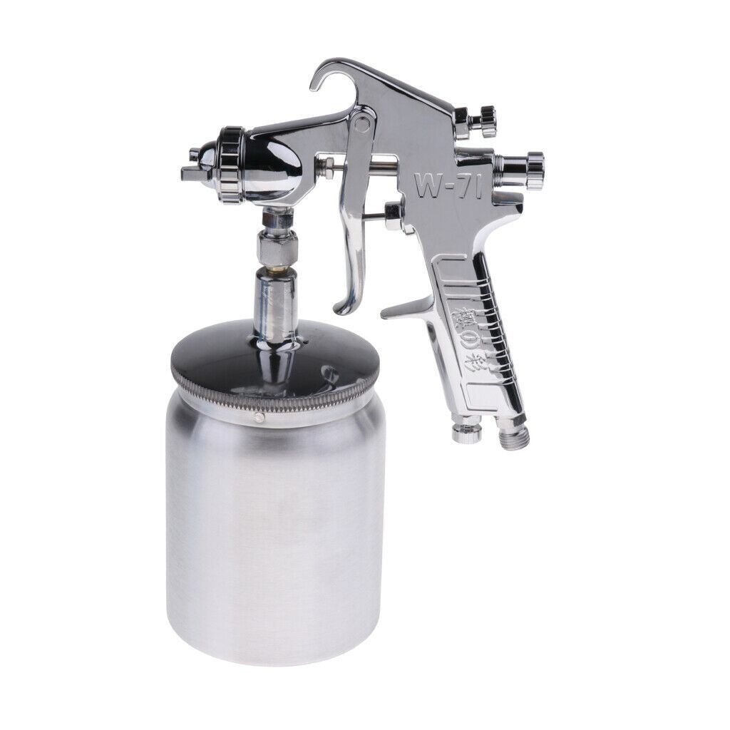W-71 Pneumatic Air Spray Paint Gun Car Body Coat Sprayer w/ Under Cup 1.5mm