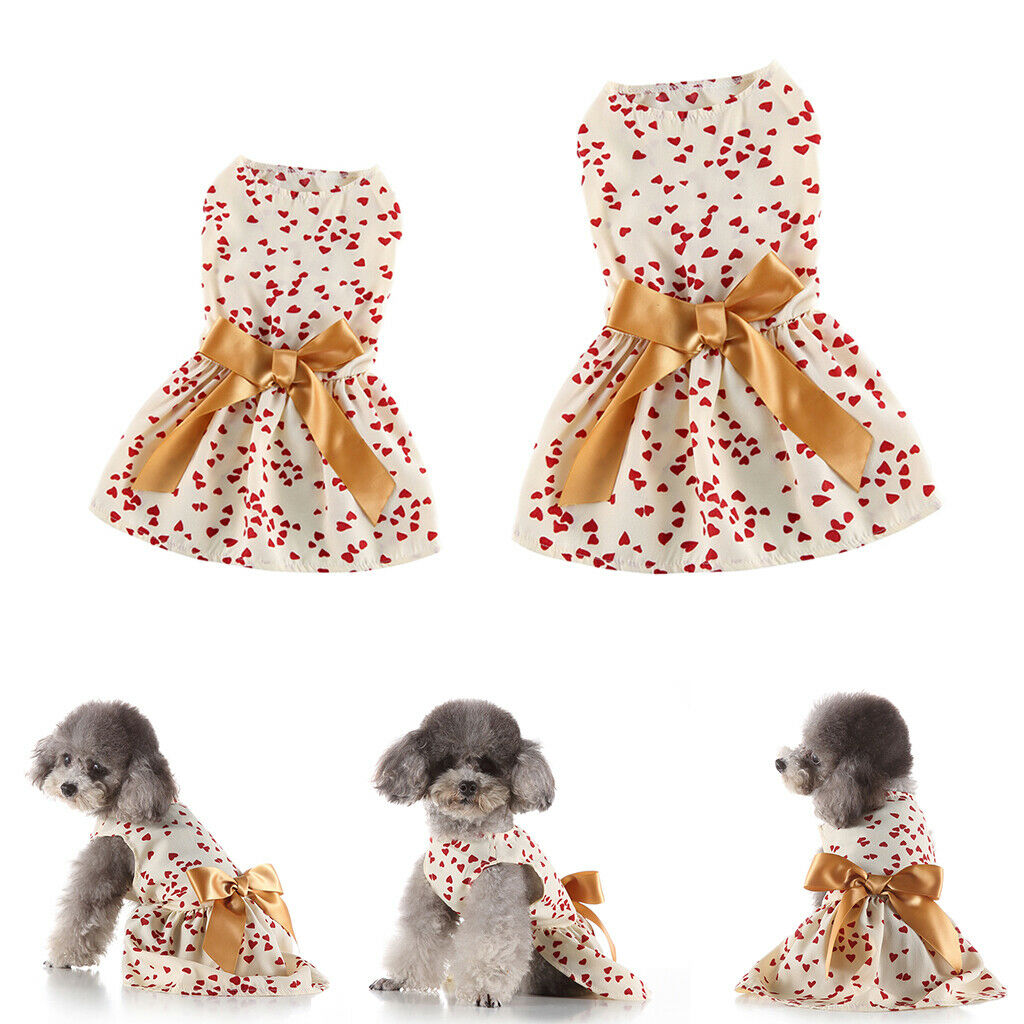 2Pieces Dog Costume Clothing Summer Dress For Pet Dog Costume New Year Decor