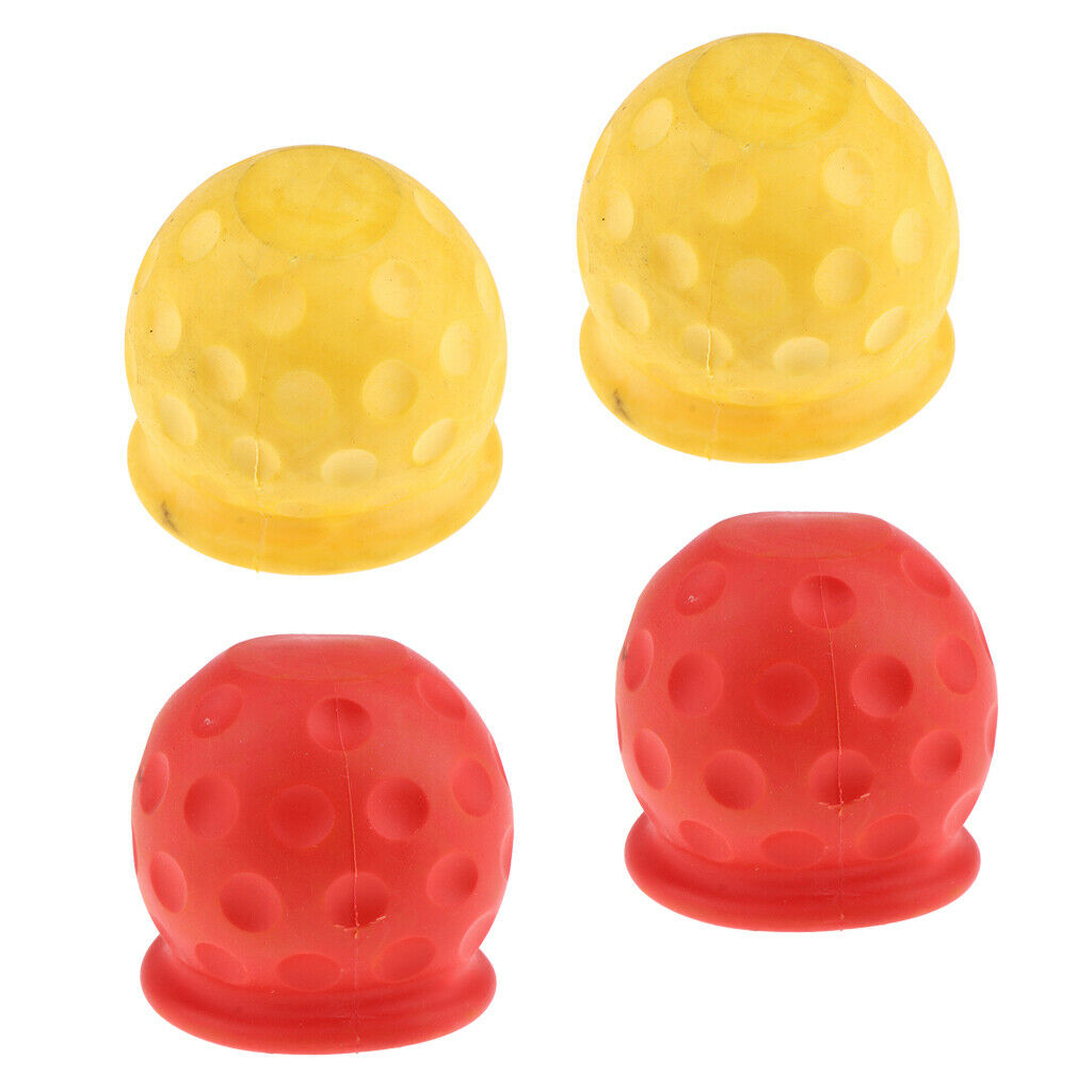 Set of 4 Universal 50mm Tow Bar Ball Cover Cap Caravan Trailer Protect new