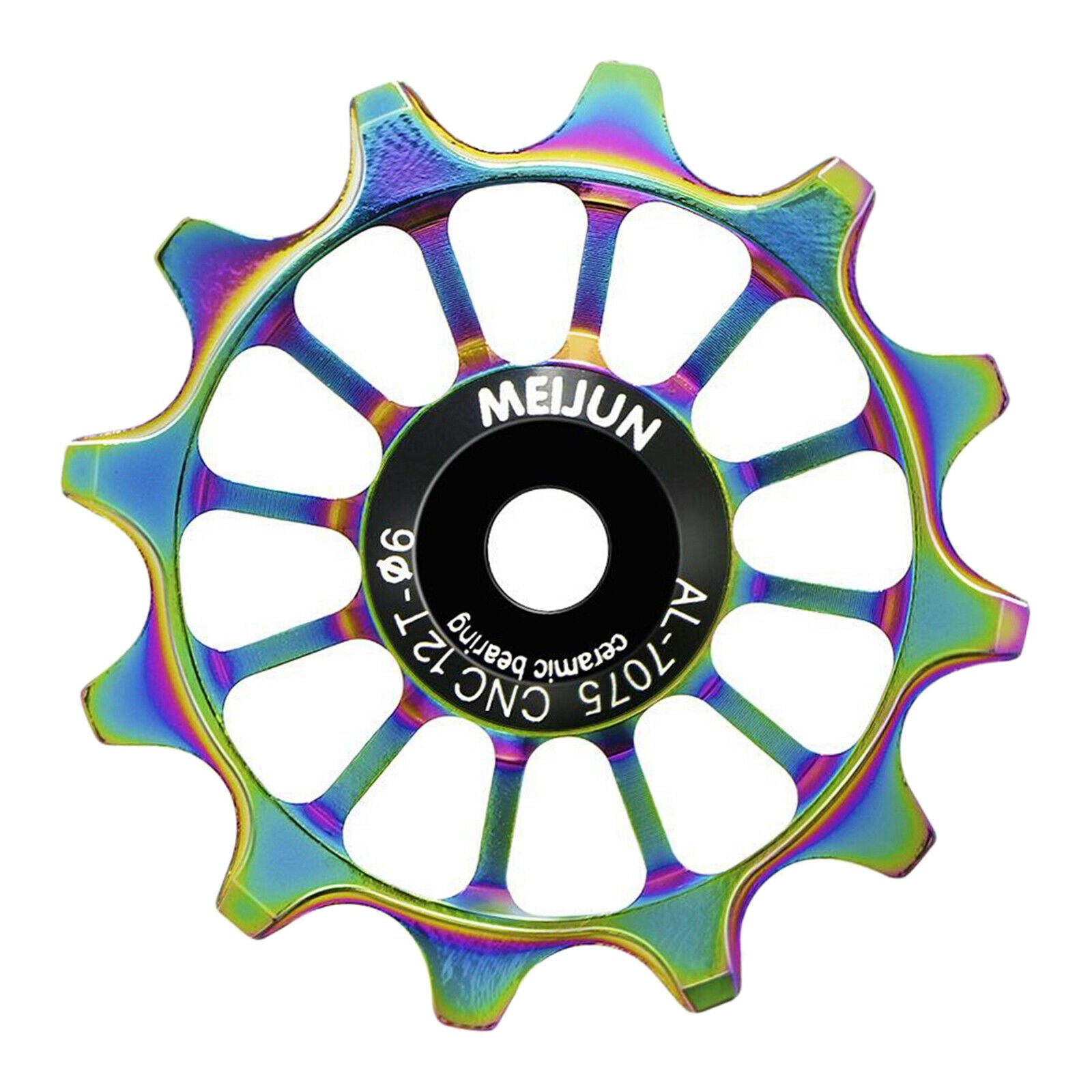 12T Bicycle Bike Rear Derailleur Pulley Guide Jockey Wheel Rainbow Color