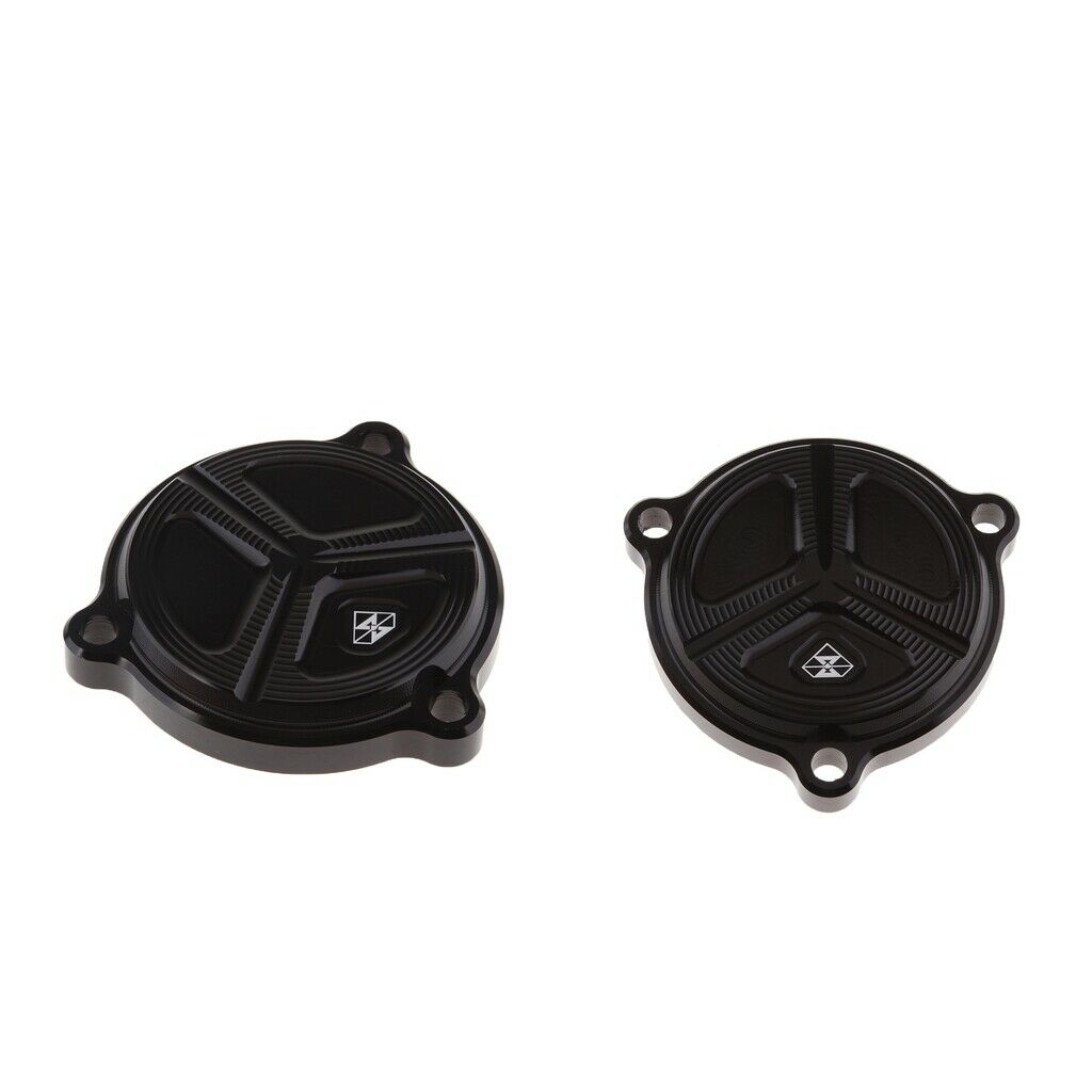 2 pieces Oil Cap Fuel Filter Cover Motorbike for Benelli TNT125 TNT135 Black