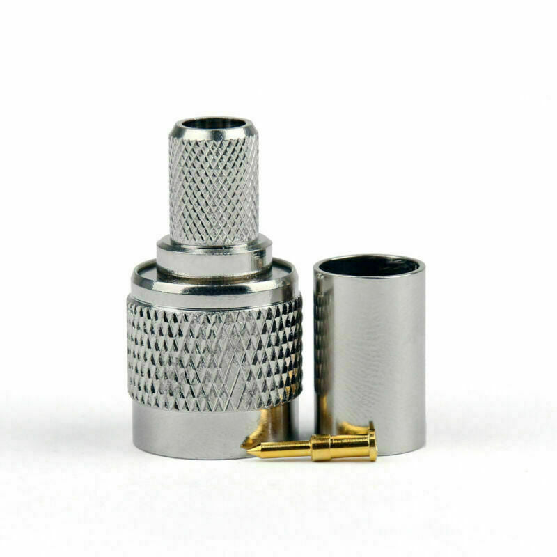 10 ¡Á TNC Plug Male Crimp For RG5 RG6 5D-FB LMR300 Cable RF Coaxial Connector CA