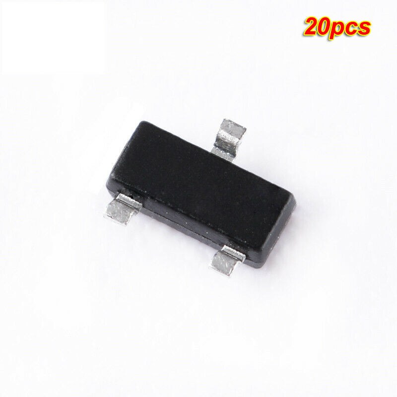 20pcs SMD Triode S9018 silk screen J8 SOT-23 NPN 15V/50mA Transistor