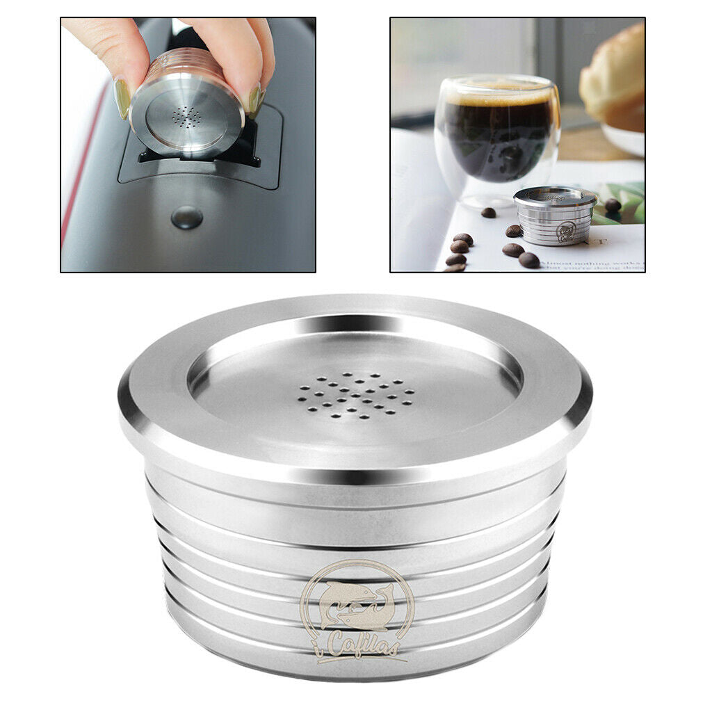 20ml Stainless Steel Coffee Cup Filter for Delta Q MILKQOOL with Brush Spoon