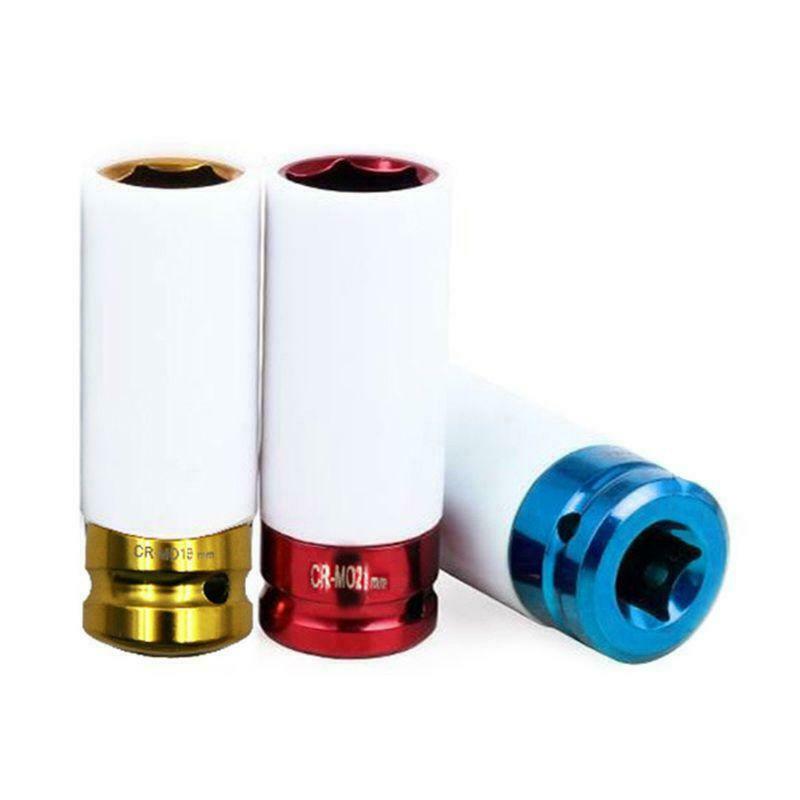 3Pcs Auto Car 1/2" 17mm/0.67in 19mm/0.75in 21mm/0.83in Alloy Thin Wall Wheel Nut