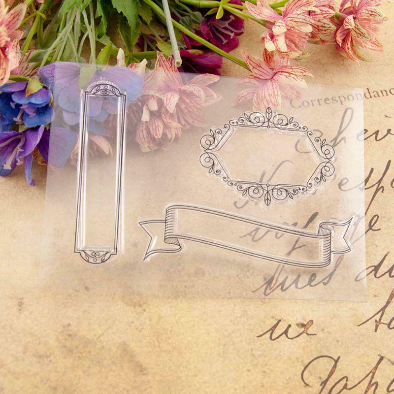 Frame Silicone Clear Seal Stamp DIY Scrapbooking Embossing Photo Album Paper Art