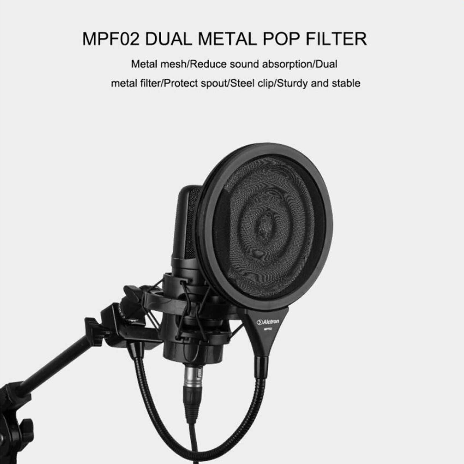 Mic Filter Shield Windscreen for Microphone Stabilizing Arm Professional