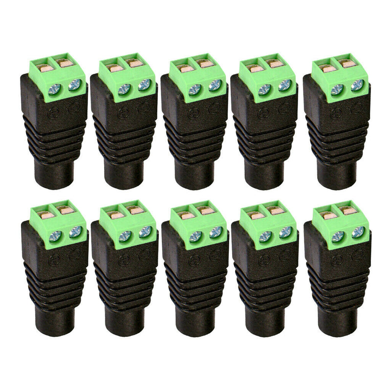 10pcs 12V DC 120W  Female Power Plug Adapter Connector Power Cord Connector