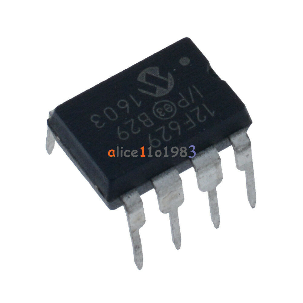 10Pcs MCU IC MICROCHIP DIP-8 PIC12F629-I/P 12F629-I/P 12F629 NEW