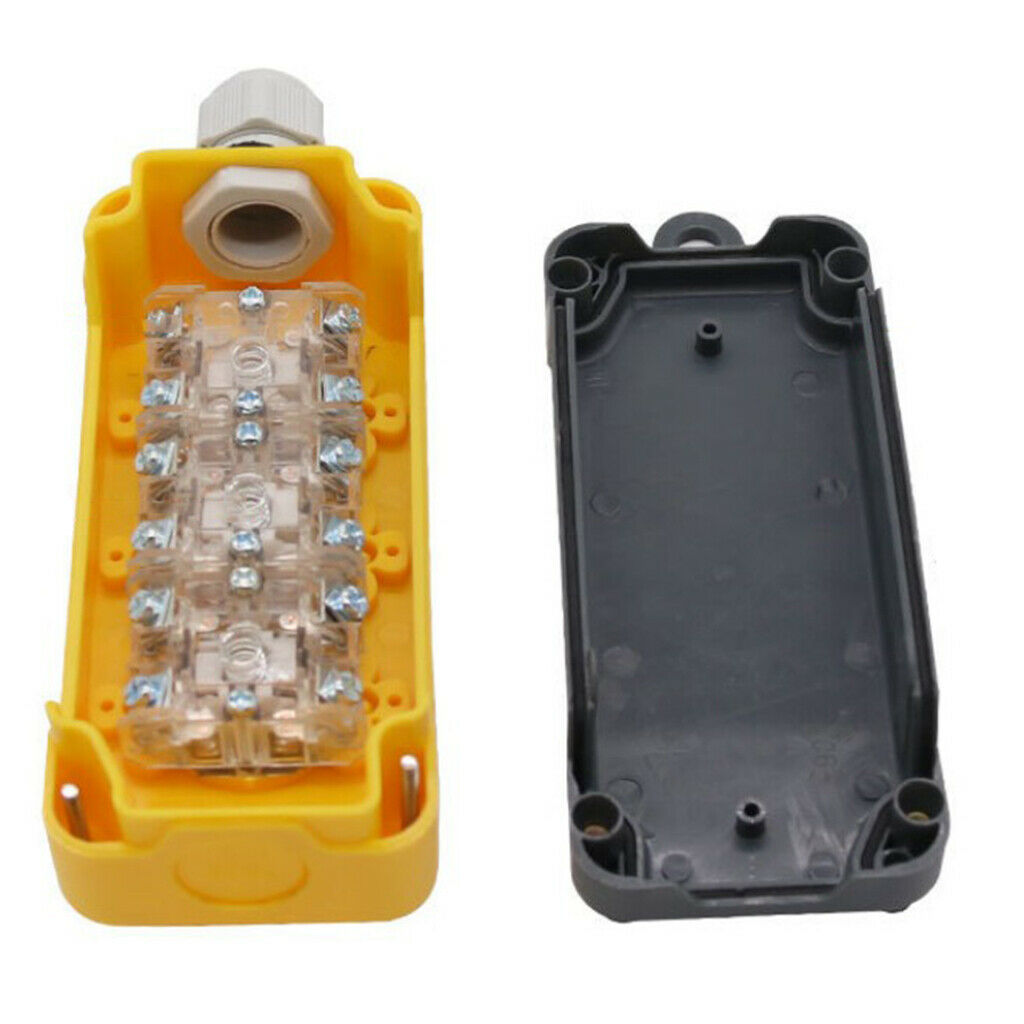 2Pieces COP2B Crane Button Switch Lifting Tail Plate Durable Plastic Yellow