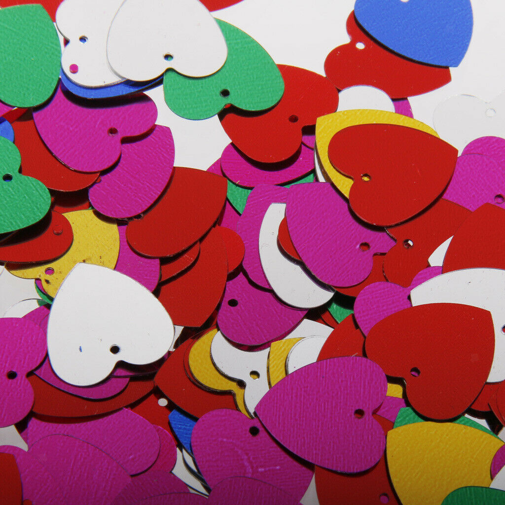 Mixed Color Confetti Sprinkles Heart Paper Party Decoration Celebration 14mm