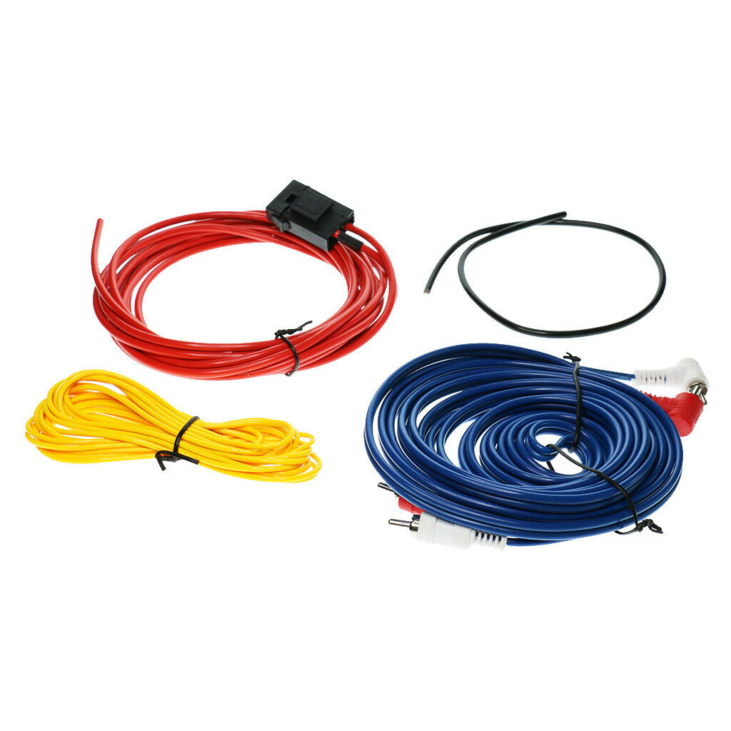 Pack of 4 Car Stereo Audio Subwoofer Amplifier Install AMP Wire Cable Kit