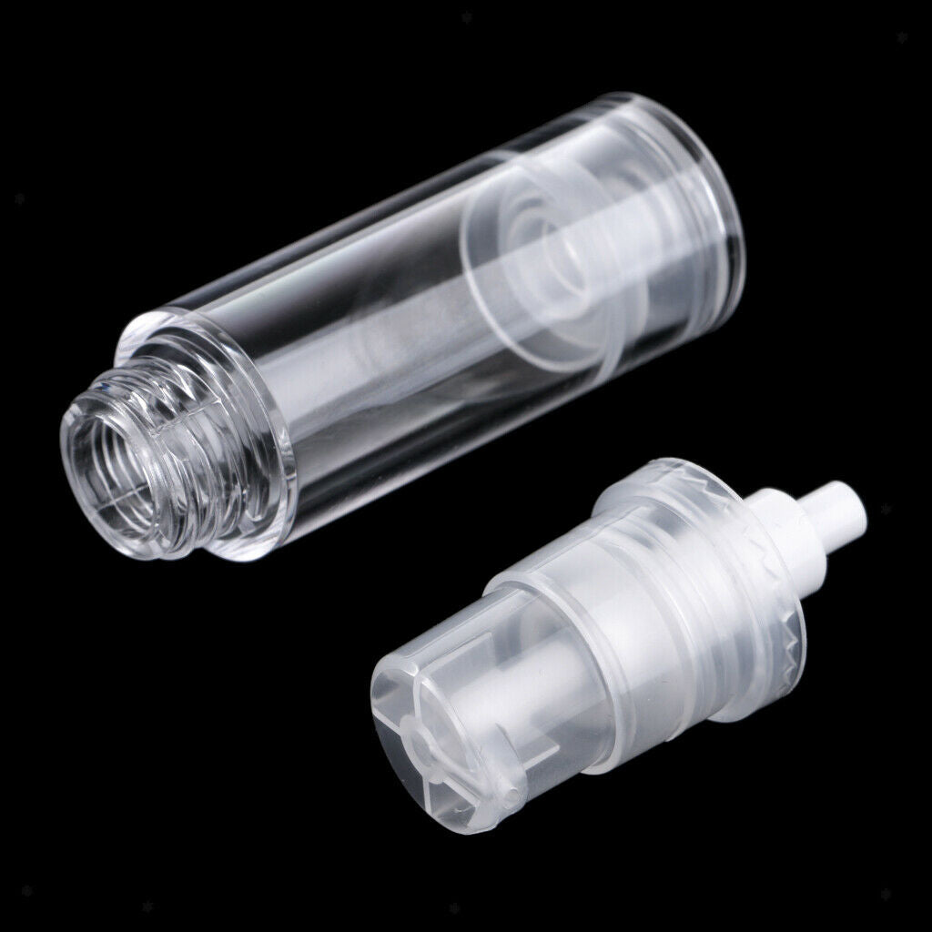 5Pcs Empty Airless Pump Bottles 5ml Travel Makeup Sample Containers Refill .