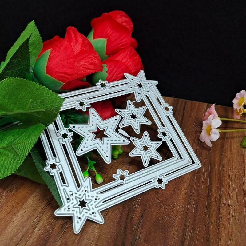 Star Frame Metal Cutting Dies Stencil Scrapbooking DIY Album Stamp Paper Card