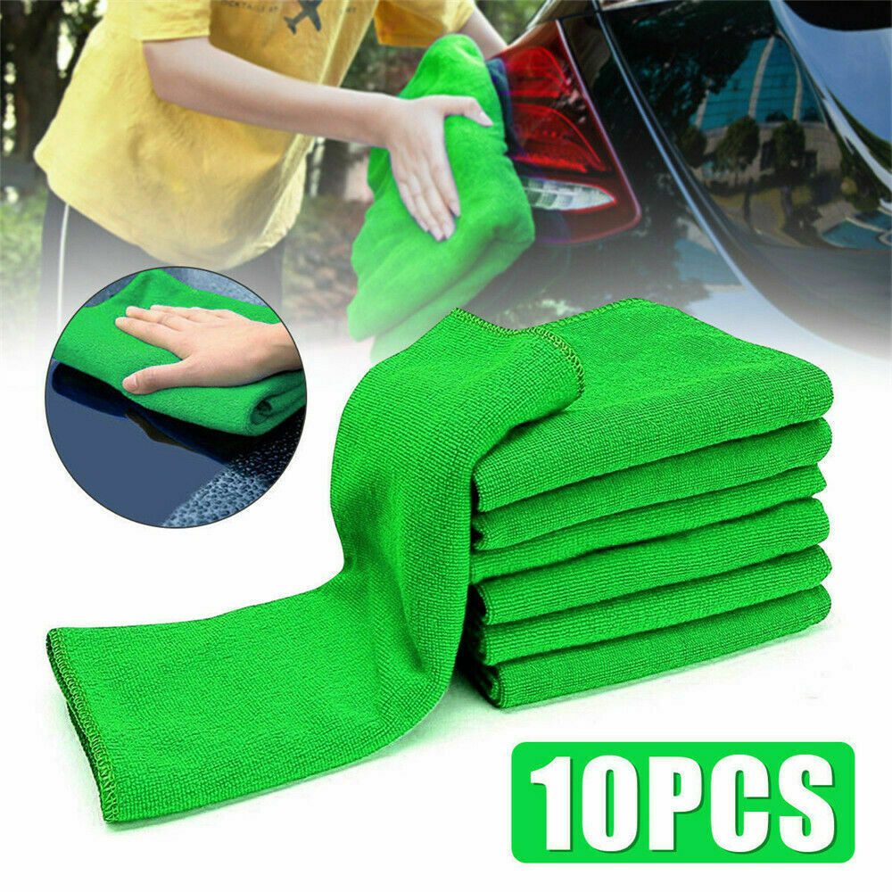 10X MICROFIBRE CLEANING AUTO CAR DETAILING SOFT CLOTHS WASH TOWEL DUSTER Set US