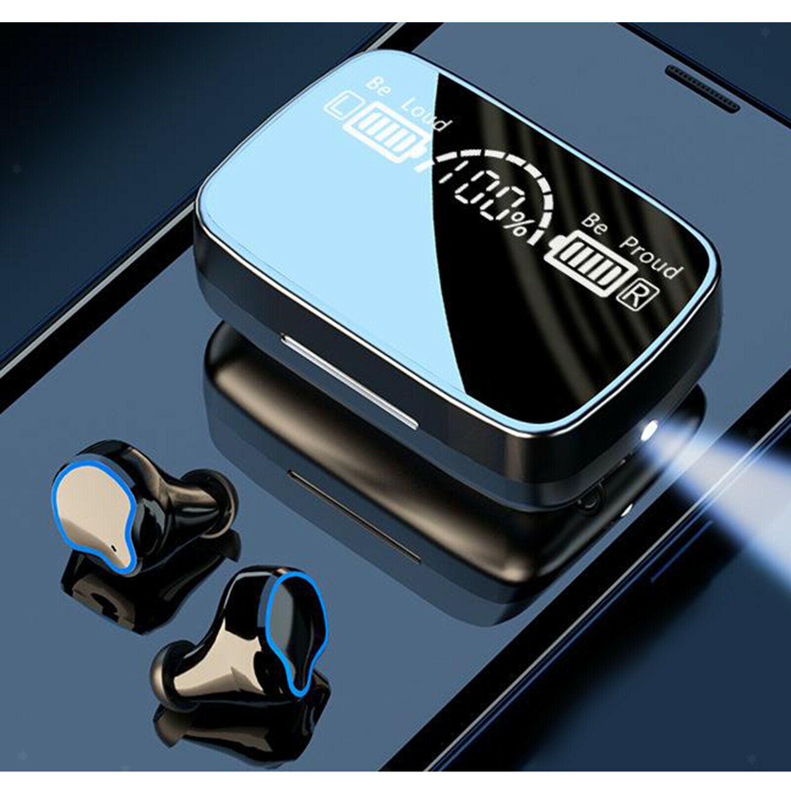 Invisible Wireless Earbud Earphones Touch Function Lightweight Stereo HiFi Sound