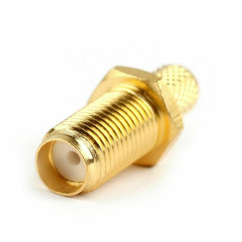 10x RP-SMA Female RF Connector Male Pin For RG58 RG142 RG400 LMR195 Cable AT2