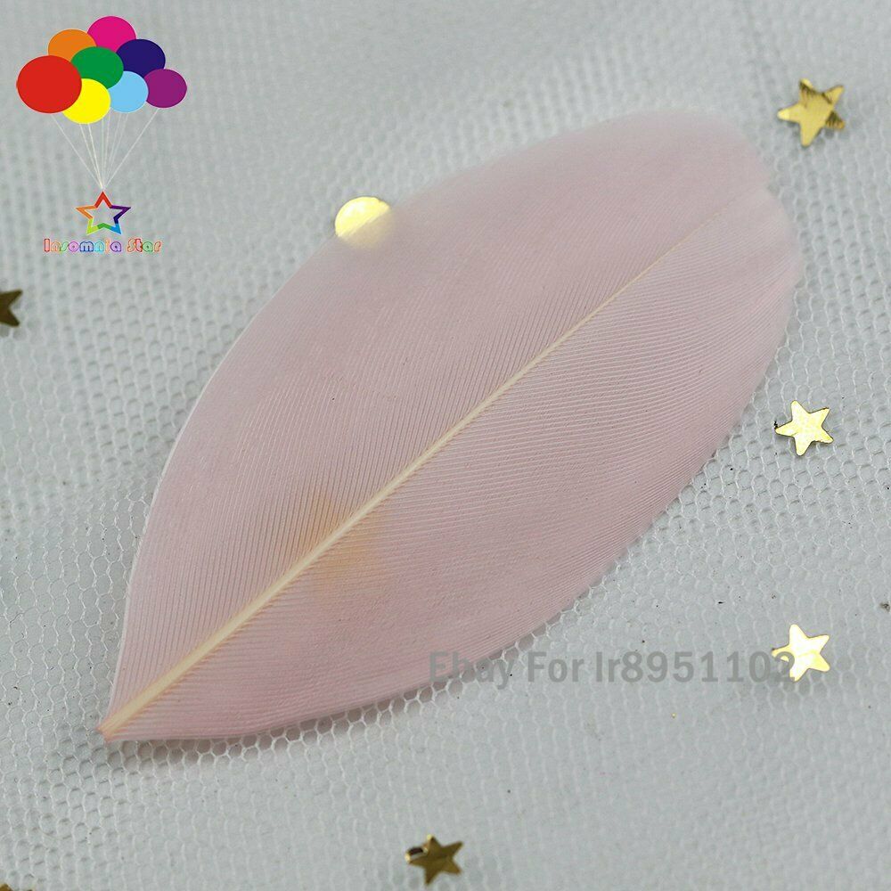 100pcs/lot Light pink loose Feather Natural Goose feathers For Crafts DIY New