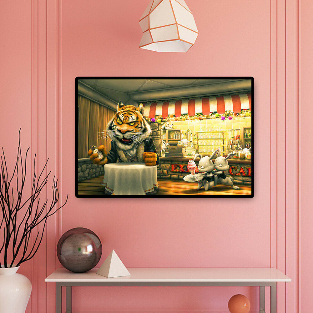 1000pcs DIY Tiger Rabbit Paper Puzzles Adults Kids Jigsaw Educational Toys @