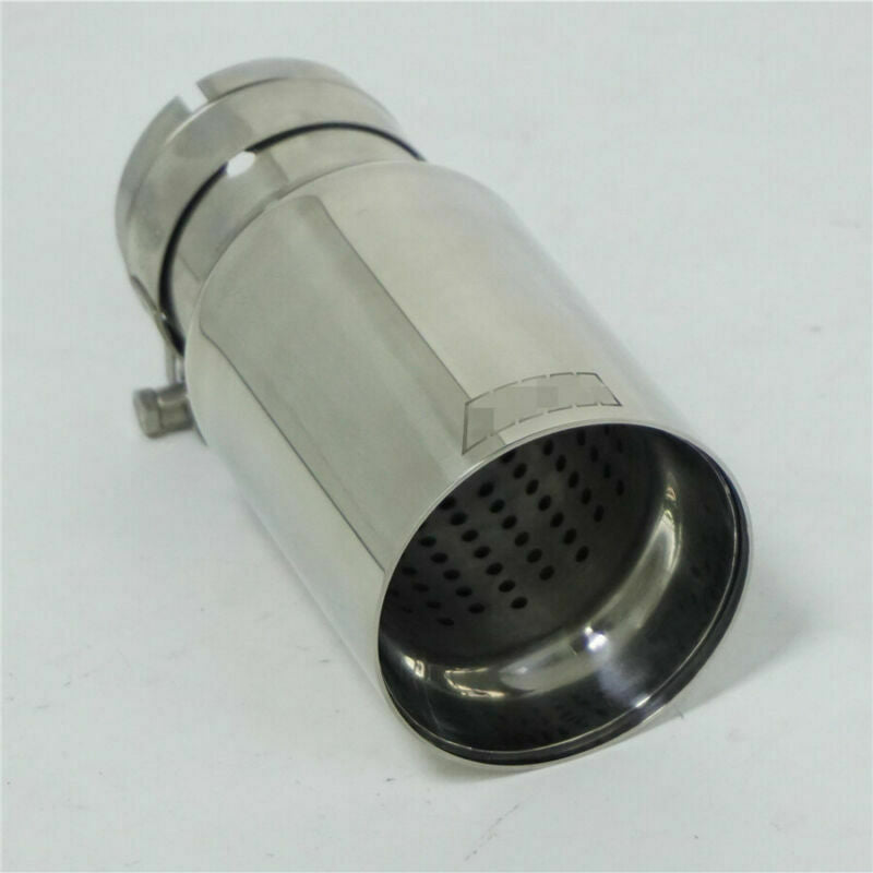 1PC 63MM In-80MM Out Universal Car Exhaust Pipe Muffler Stainless Steel material
