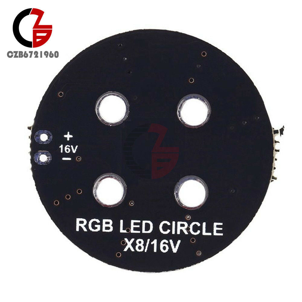7 Colors X8/16V RGB LED Light Round Board For FPV Multicopter Drone Race