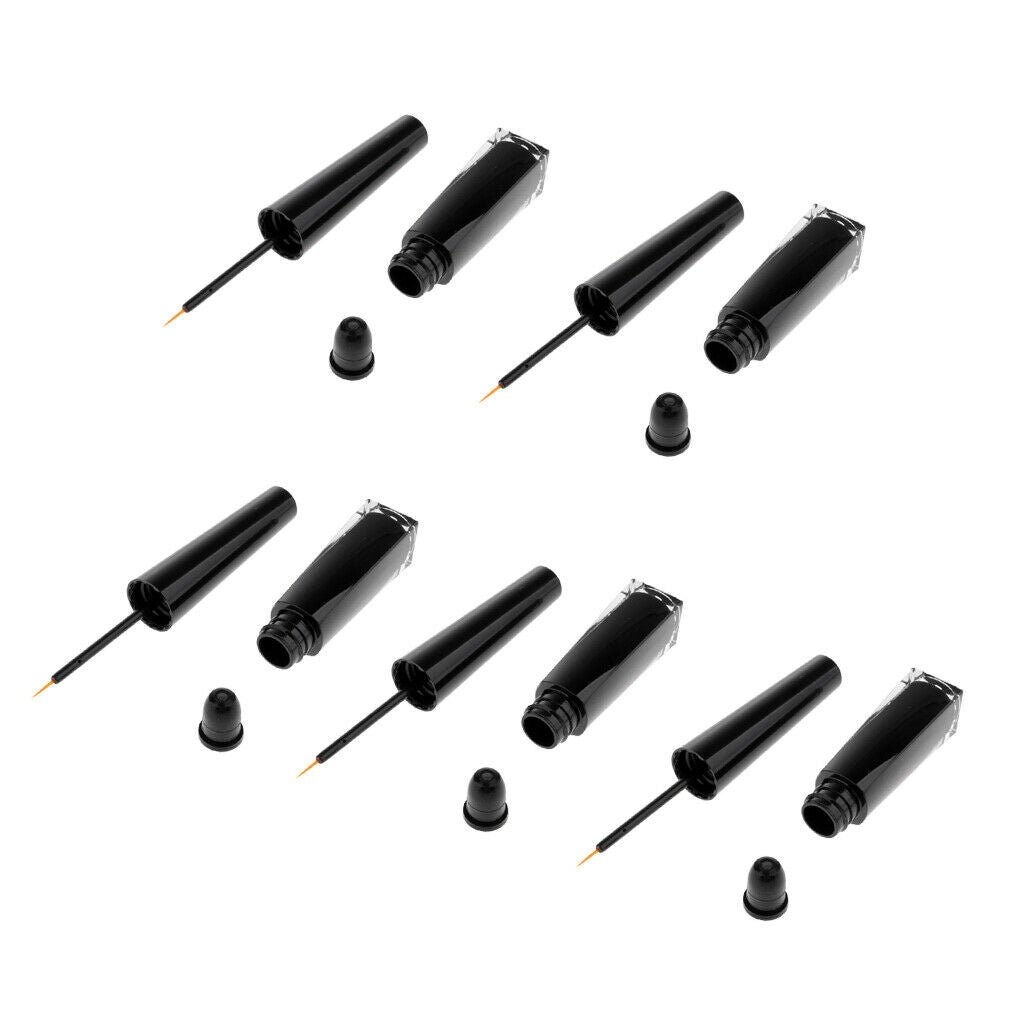 5 Pieces 3ml Empty Eyelashes Oil Tube Eyeliner Vials Glue Bottles for Makeup