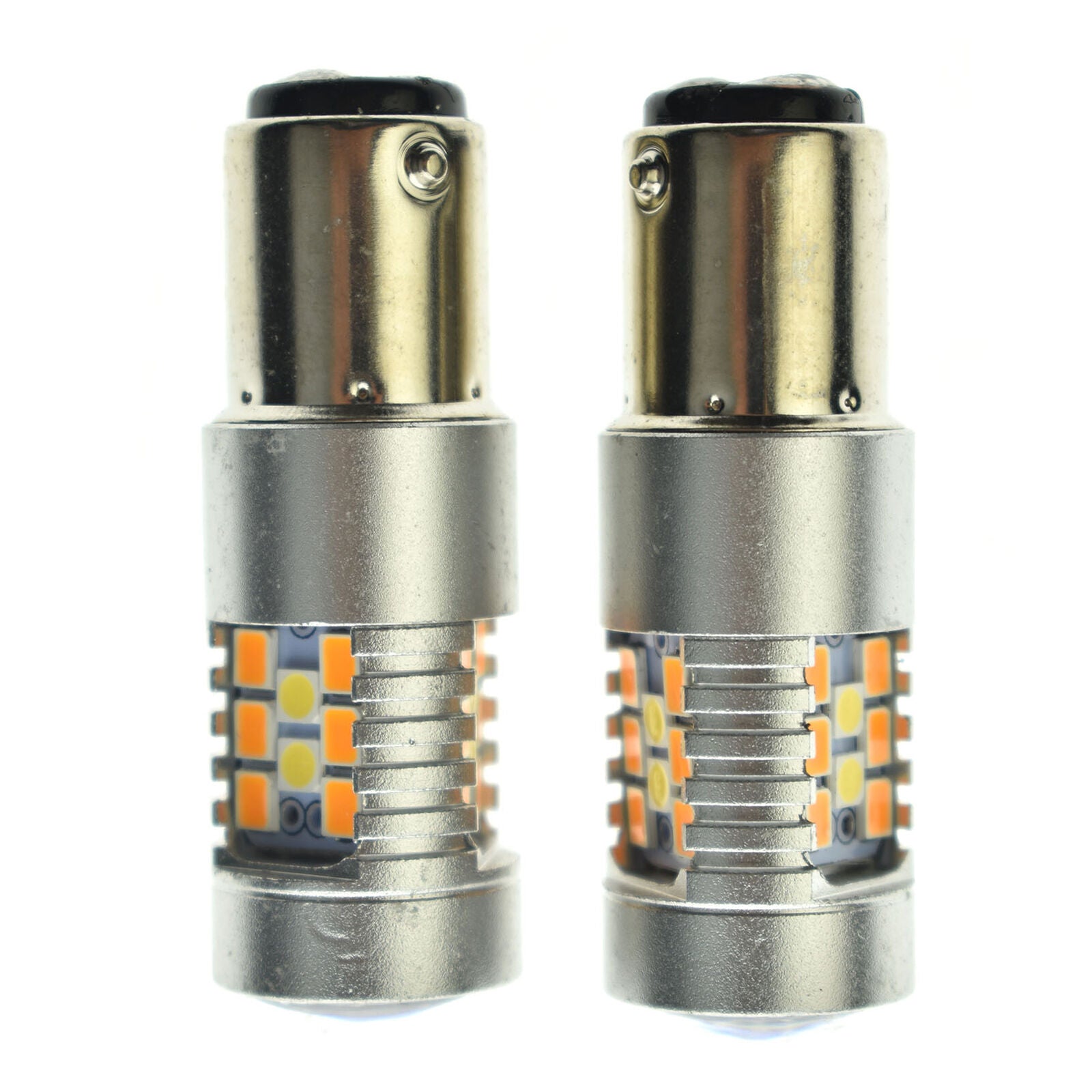 2x 2357 Switchback White/Amber LED Turn Signal Light Bulbs for Chevy C1500/K1500