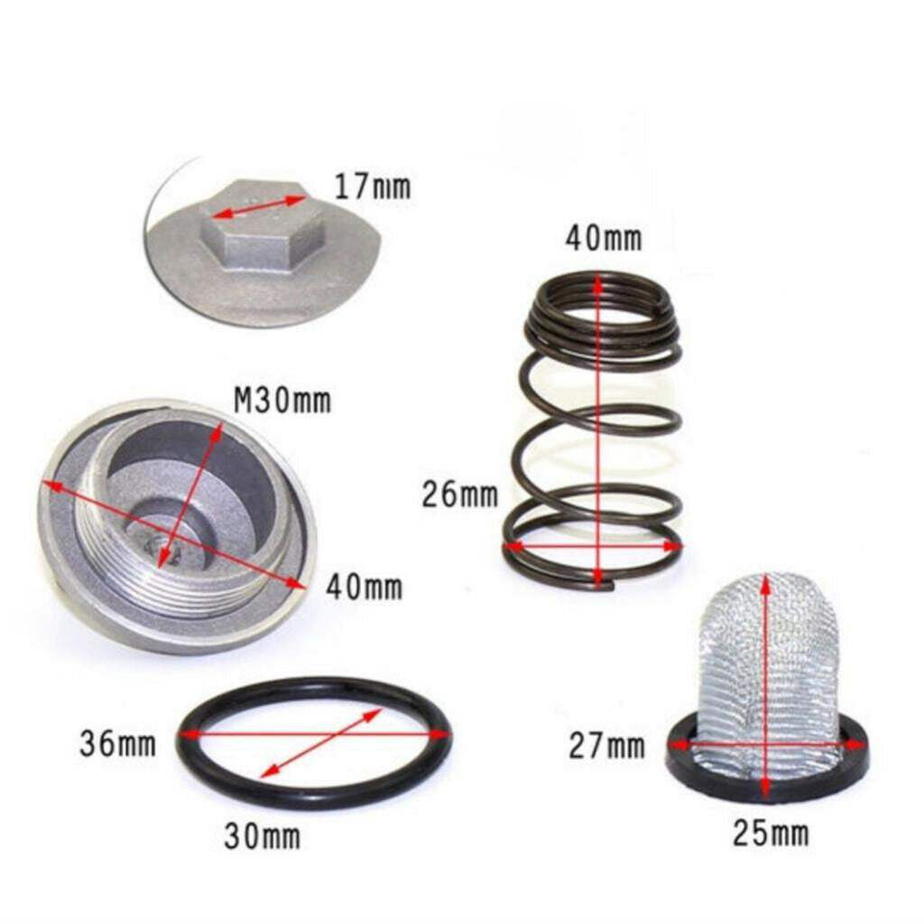 4x Oil Filter Drain Screws for GY6 50-150cc Moped Scooter Taotao