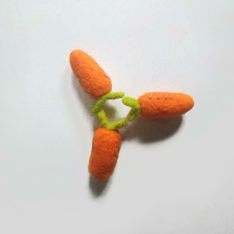 Newborn Photography Felt Carrot Shape Props Baby Girl Boy Photo Tool Handmade