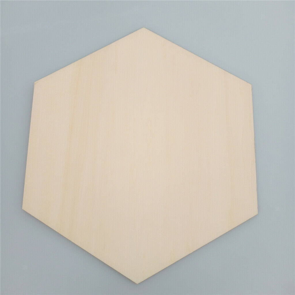 Blank Wooden Discs Cutout 3mm Thick for DIY Craft  Hexagon