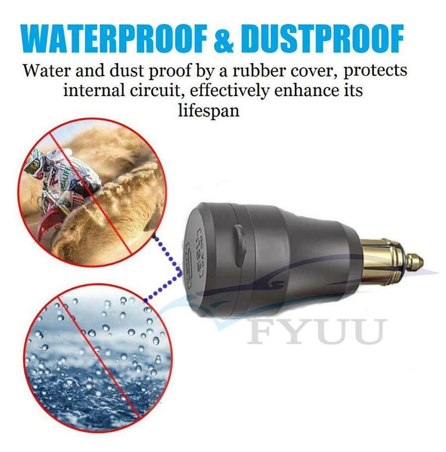 Type C Dual USB Fast Charger Power Adapter Socket For BMW Motorcycle Hella