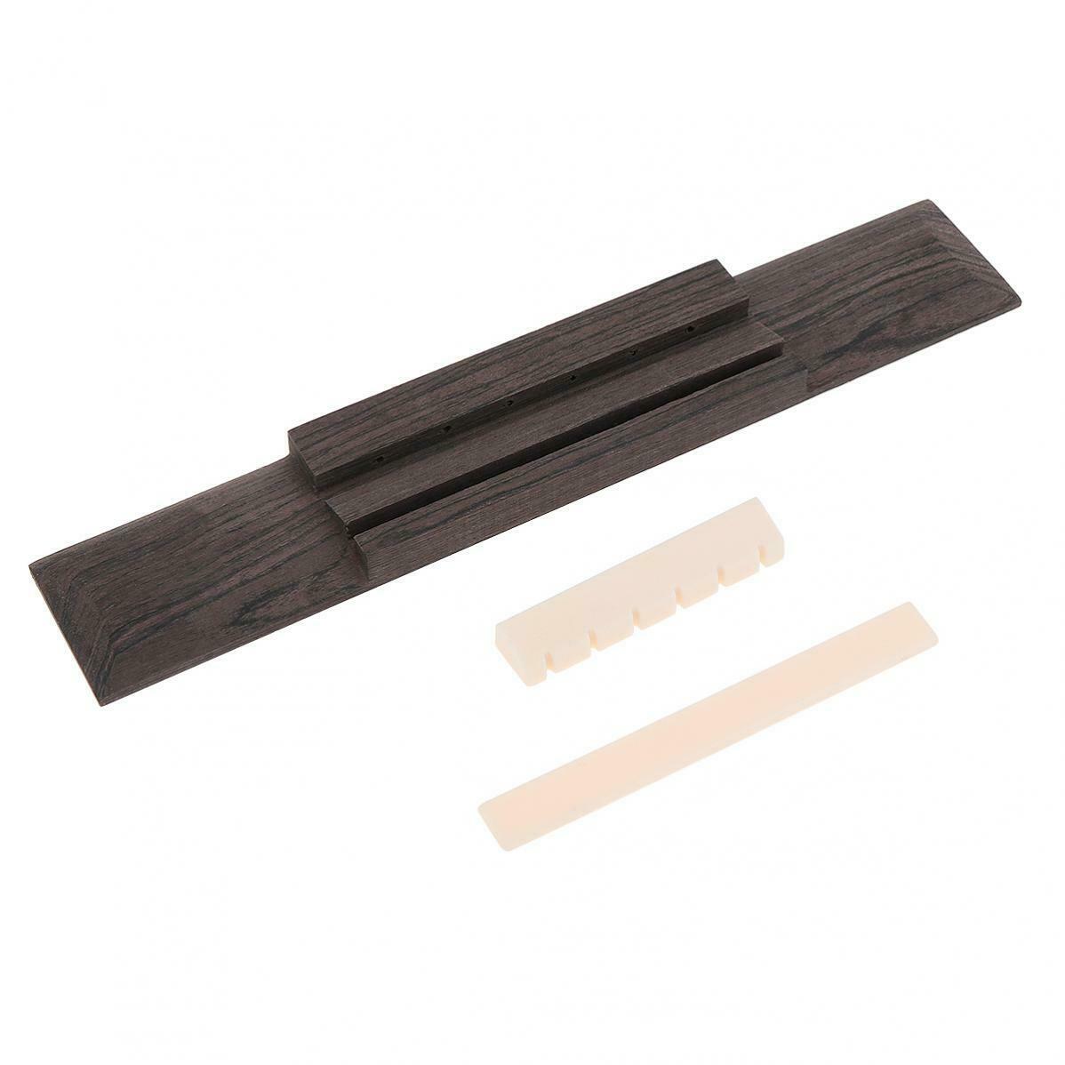 1 Set Rosewood Classical Guitar Bridge Pad+Saddle/Nut for 40 41 Inch Guitar Part