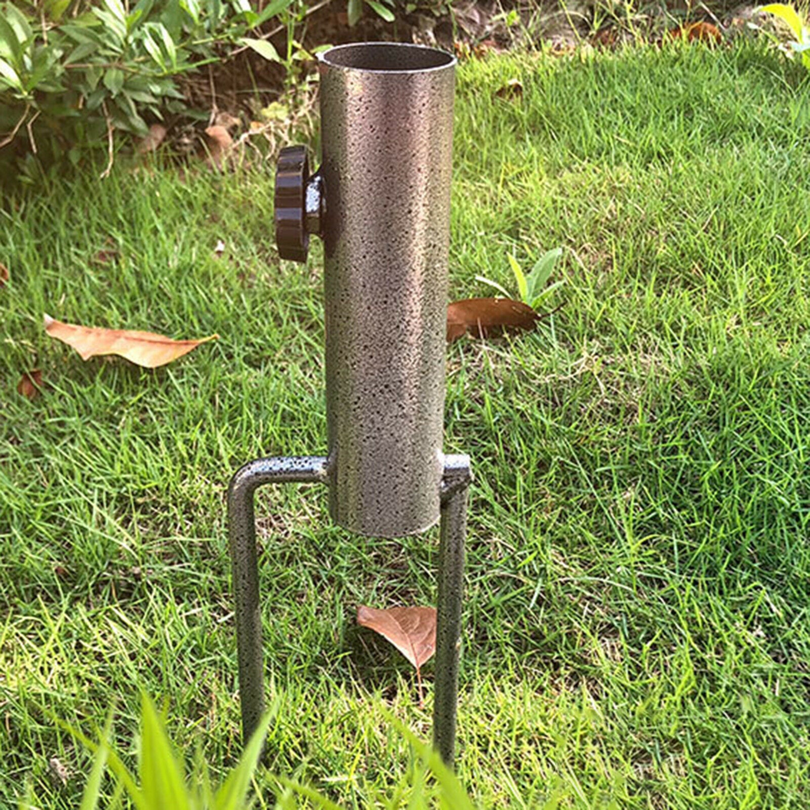 Fishing Parasol Umbrella Stand] Brolly Ground Spike Metal Outdoor Beach