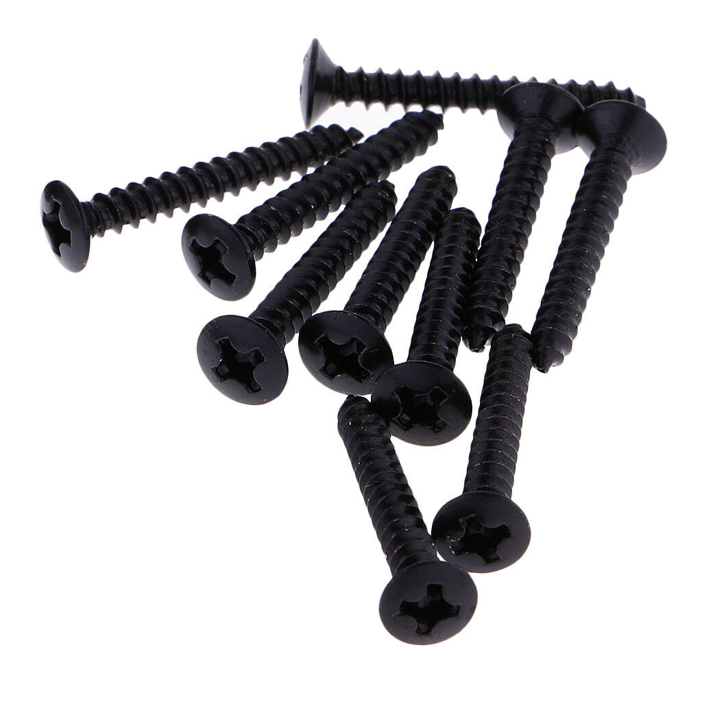 20Pcs/Set Black Eectric Guitar Bass Strap Lock Tail Pin Ukulele Pins Button